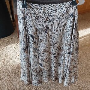 Sunny Leigh Black and Cream A-Line Skirt